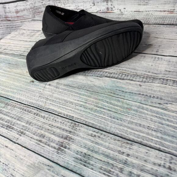 Clarks Comfort Non Slip Black Slip On Wedge Shoes 9 - Picture 3 of 4